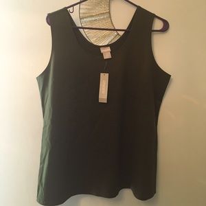 Chico’s shell tank top - Olive Green
